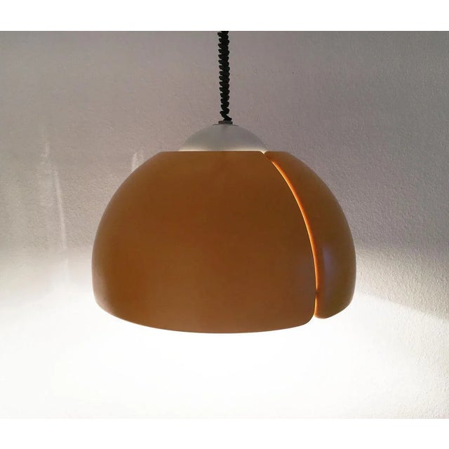 Plastic Vintage Swiss Space Age Pendant Lamp from Temde For Sale - Image 7 of 18