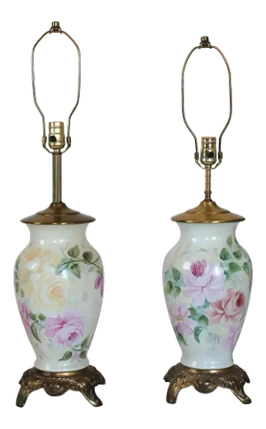 Hand Painted Ceramic Table Lamps