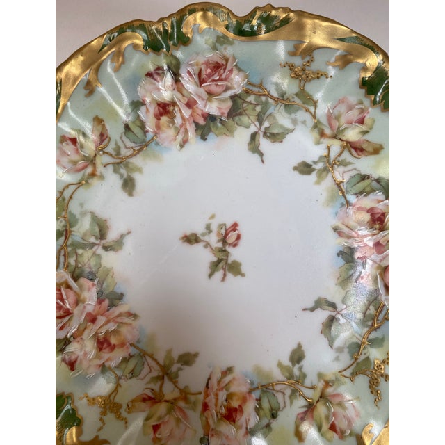 Limoges Hand Painted Porcelain Plate, France, C. 1910 For Sale In Washington DC - Image 6 of 8