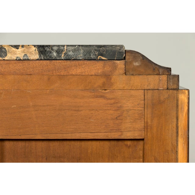 1940s Monumental Sideboard by A. Bicchierini, Burl Wood & Marble, Provence For Sale - Image 17 of 18