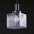 This beautiful pendant is shaped like a cuboid and made from dappled glass, giving it a unique and artistic appearance...