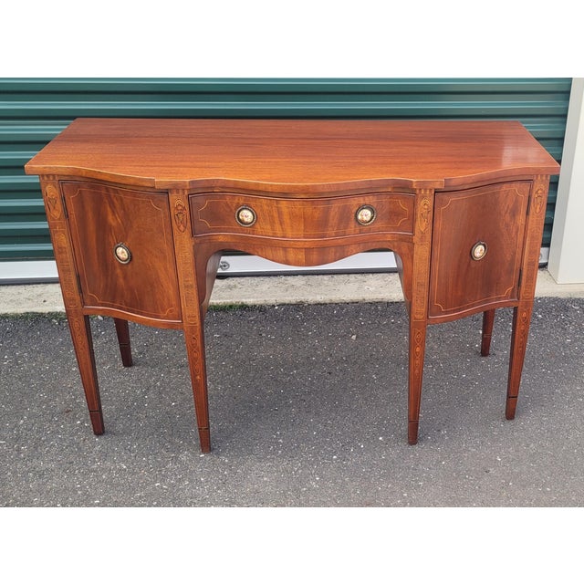 Brown Hepplewhite Style Americana 1920s Vanity For Sale - Image 8 of 16