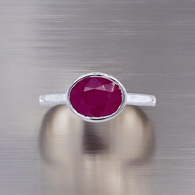 Natural Quality Faceted Ruby Ring 6.5 14k White Gold 2.38 TCW Certified $2,190 221354 This is a one of a Kind Unique...