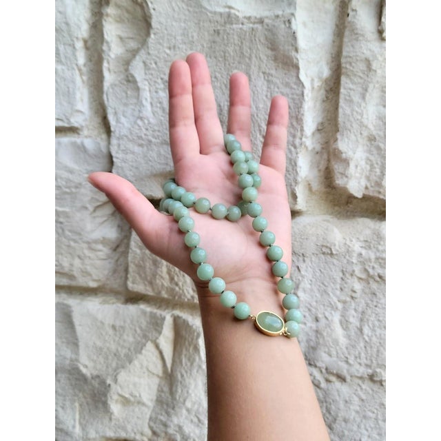 Metal 1980s New Zealand Green Inanga Nephrite Necklace, Māori Pounamu Nephrite For Sale - Image 7 of 11