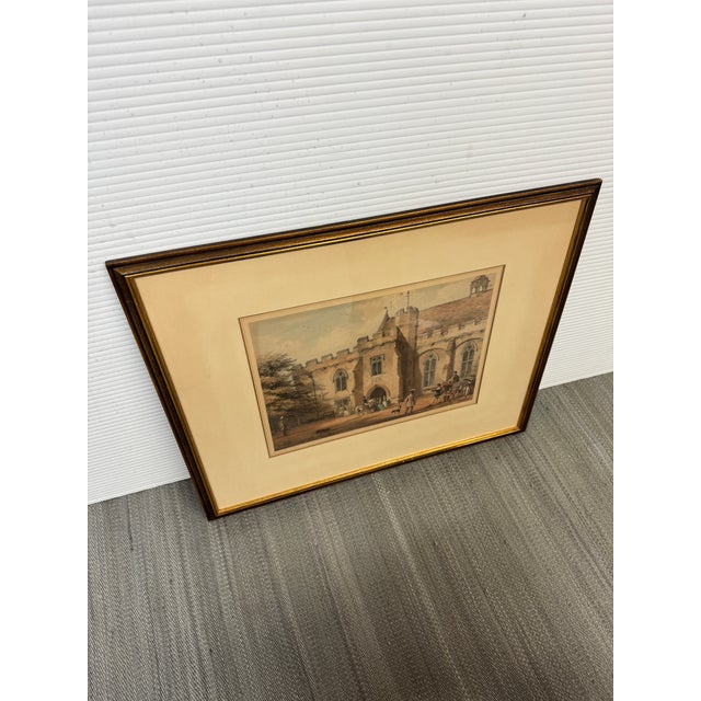 Printmaking Materials Early 20th Century Rafael J. Nash Penhurst Place Etching, Framed For Sale - Image 7 of 12