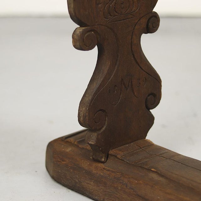Rustic Farmhouse Folk Art Schwingstock / Ornament, 1839 For Sale - Image 9 of 10