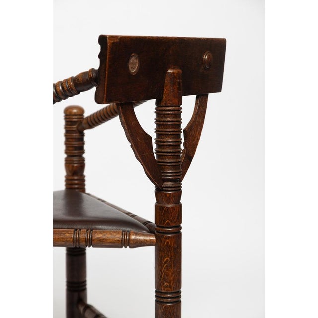 Wood Antique Chair in Pine, 1890s For Sale - Image 7 of 18
