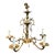 Vintage Hollywood Regency Brass Chandelier 5 Light-Gothic Spanish Revival-as Is For Sale