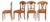 Russian Style Birch & Parcel Gilt Dining Chairs, 4 For Sale