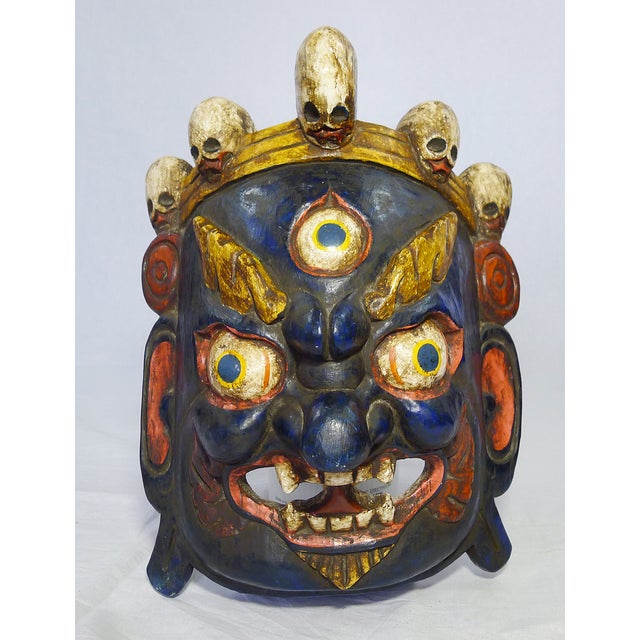 Vintage HandCarved & Painted Masks Set of 3 Chairish