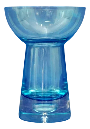 Blue Blown Murano Glass Cup Vase by Flavio Poli, Italy, 1940s