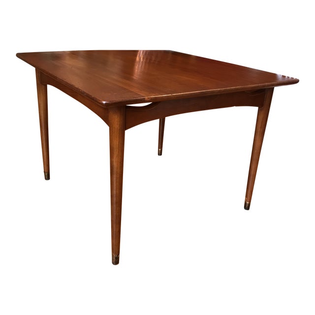 Vintage Mid Century Modern Solid Walnut Side Table Or Coffee Table
