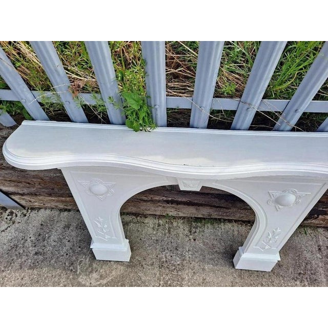 2000 - 2009 Victorian Arched Cast Iron Fireplace Surround For Sale - Image 5 of 17