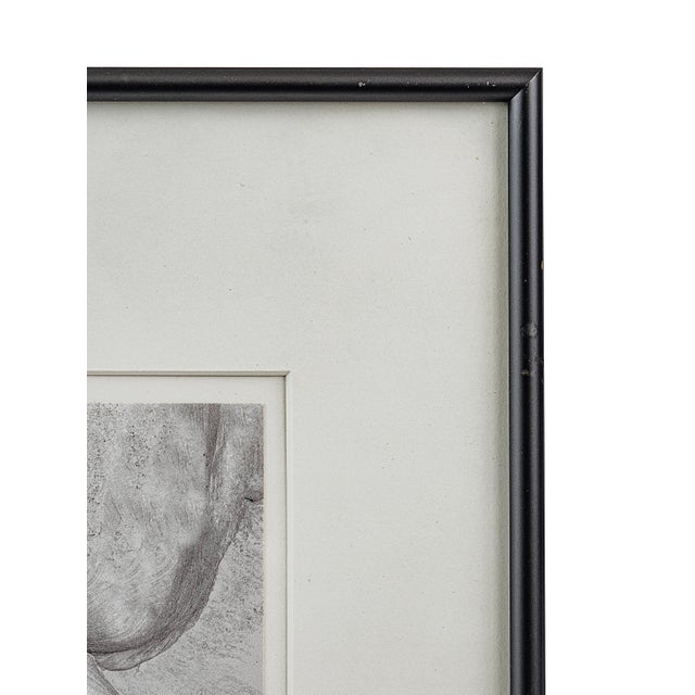 Late 20th Century Original Abstract Graphite Drawing on Paper by Artist Dan Ratliff For Sale - Image 5 of 8