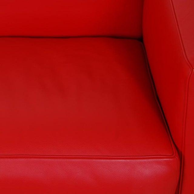 LC2 Three-Seater Sofa in Red Leather by Le Corbusier, 2010s For Sale - Image 10 of 16