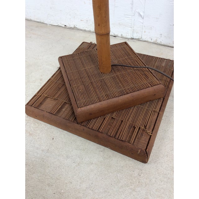 Vintage Rattan Floor Lamp With Shade For Sale - Image 15 of 18