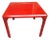 Vintage Stadio 100 Model Table in Red Plastic by Vico Magistretti for Artemide, 1980s For Sale
