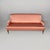 Italian mid-century modern sofa abcd luigi caccia dominioni azucena, 1960s couch model abcd padded and covered in pink...