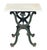 French Bistro or Conservatory Table With Marble Top Over Cast Iron Base For Sale - Image 4 of 10