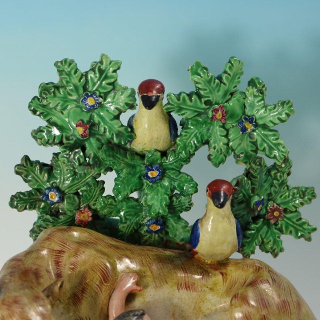 Staffordshire Pearlware Bocage Romulus and Remus Figure Group For Sale - Image 12 of 15