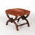 Carved Walnut Curule-Form Stool, French, Circa 1830 For Sale - Image 9 of 12