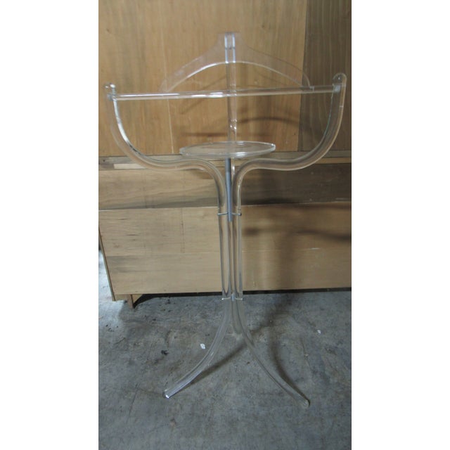 Traditional Vintage Lucite Suit Rack Blanket Stand Butlers For Sale - Image 3 of 6