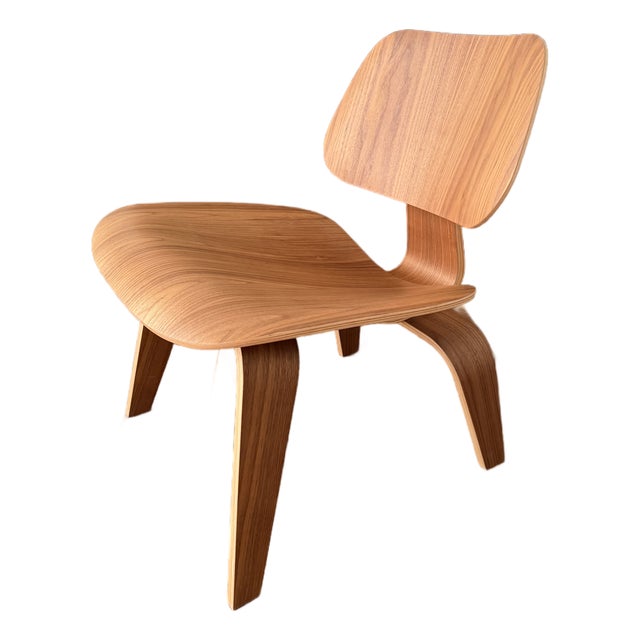 Eames Molded Plywood Lounge Chair Wood Base LCW For Sale