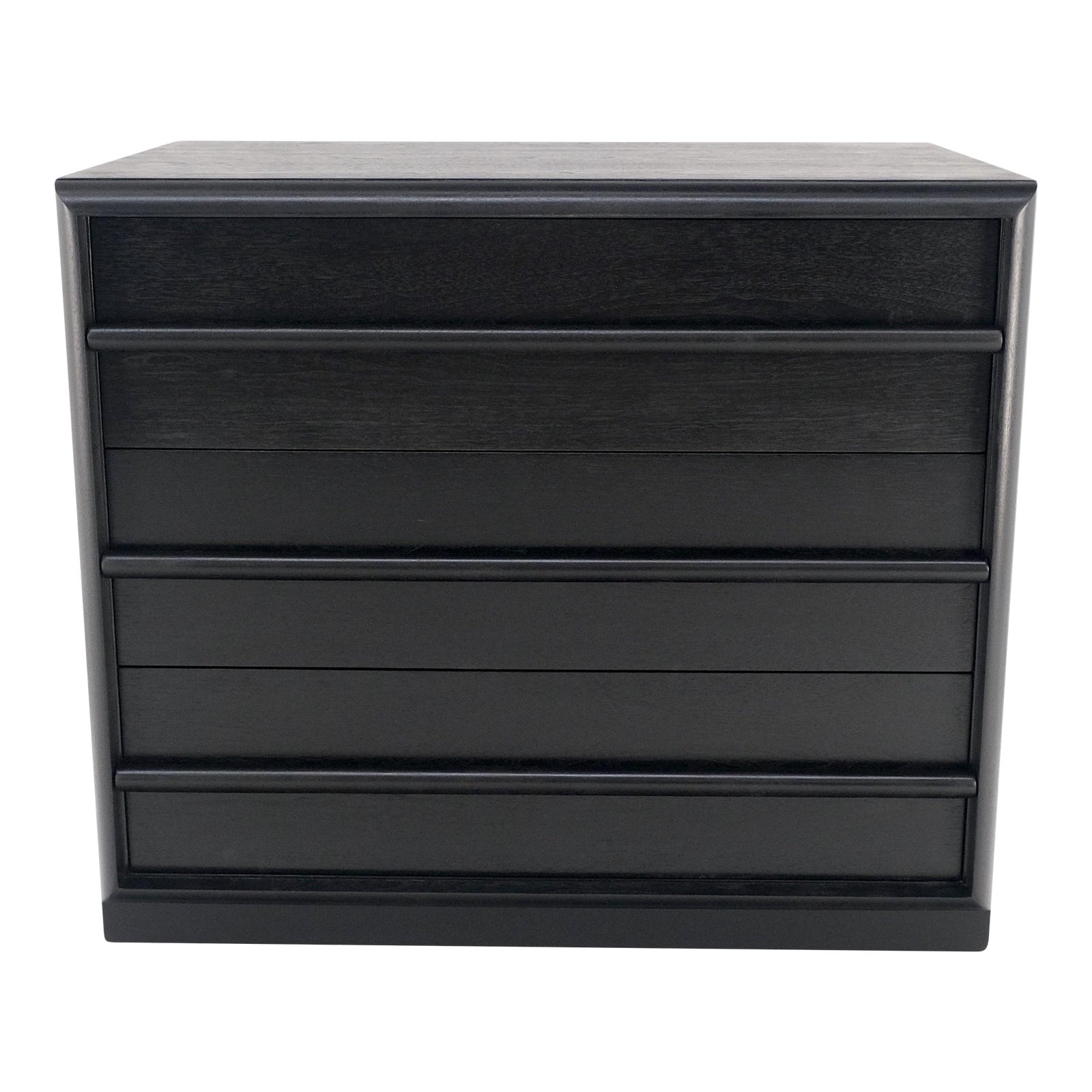 Gibbings Ebonized Black Lacquer 3 Drawers Bachelor Chest