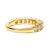 This modern twist on a classic anniversary band ring features shining 14k yellow gold plated .925 sterling silver and 10...
