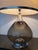 Vintage Italian Smoked Glass and Chrome Table Lamp, 1980s For Sale - Image 11 of 18