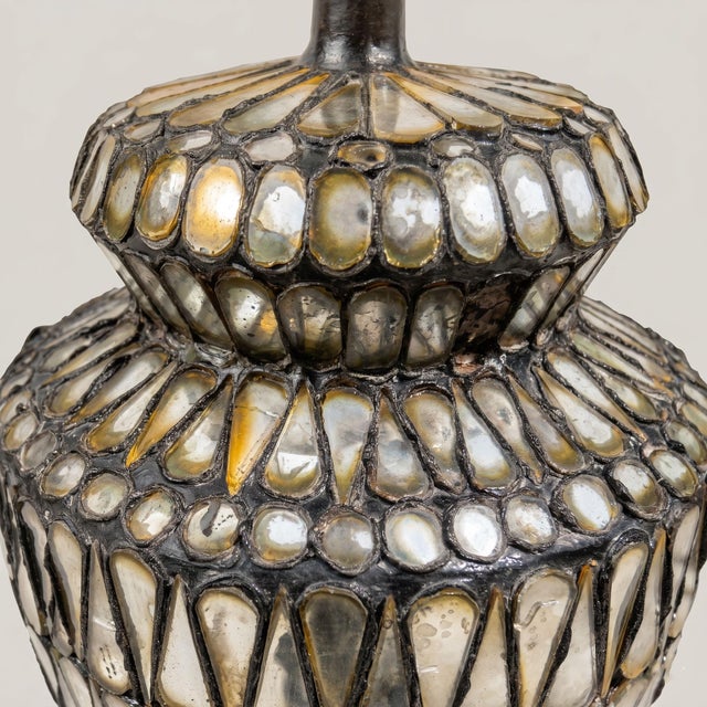 Handcrafted Baluster Lamp in Mirror Mosaic and Frosted Glass, 1990s For Sale - Image 6 of 7
