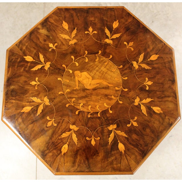 Italian Charles X Walnut Coffee Table, 19th Century For Sale - Image 9 of 10