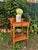 Wood Antique 19th Century Wooden Washstand With Scrolled Gallery, Drawer and Lower Shelf For Sale - Image 7 of 7