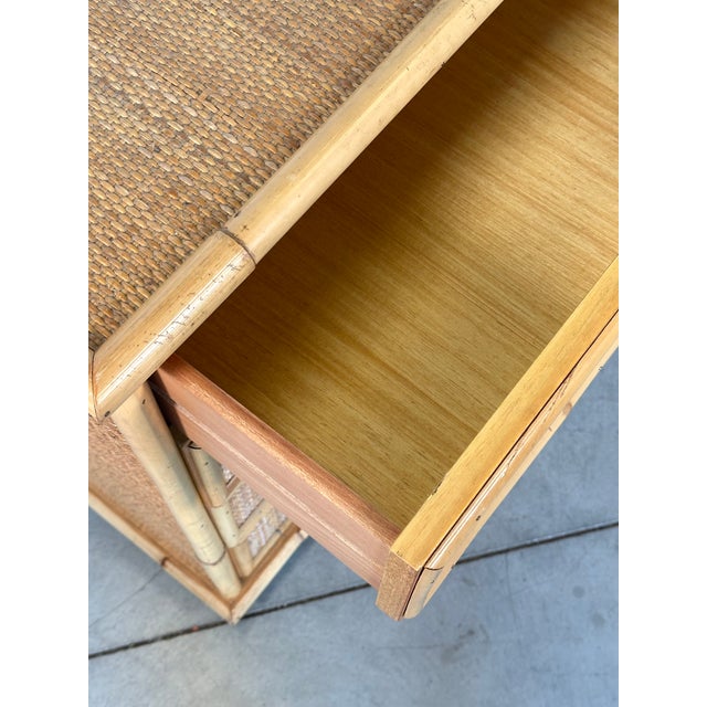 Wicker and Bamboo Chest of Drawers from Dal Vera, 1970s For Sale - Image 6 of 10