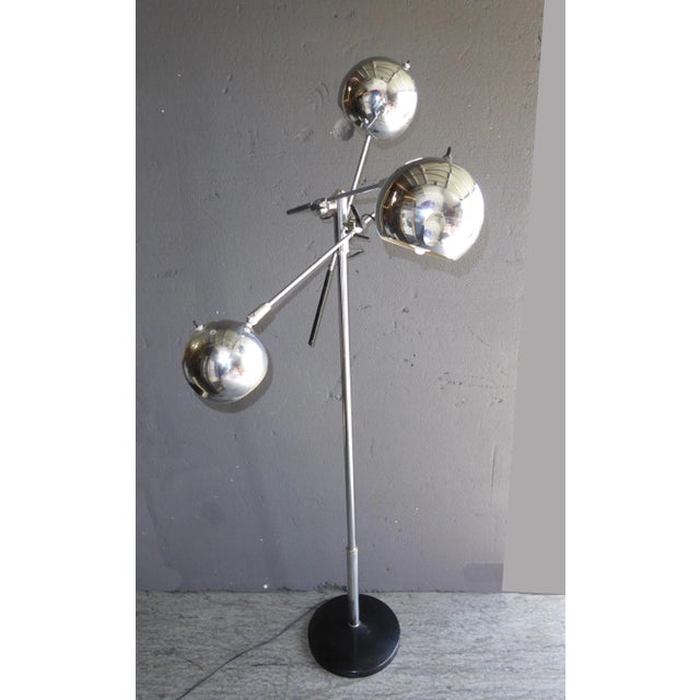 Vintage Chrome Three Arm Orbiter Floor Lamp For Sale - Image 13 of 13