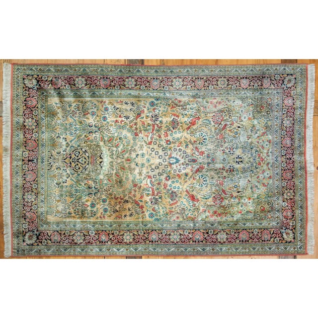 Cashmere Silk Tree of Life Rug For Sale - Image 11 of 11