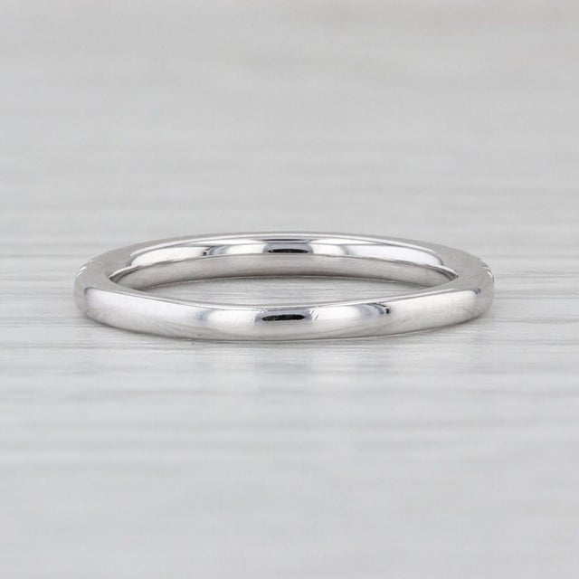0.30ctw Ruby Diamond Wedding Band 14k White Gold Stackable Ring Size 5 For Sale In Greensboro - Image 6 of 8