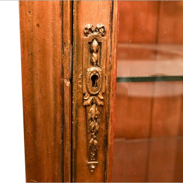 Late 19th Century 19th C. French Gilt Carved Vitrine Gold Leaf For Sale - Image 5 of 12