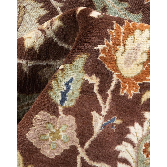 Textile Mogul, One-of-a-Kind Hand-Knotted Area Rug - Brown, 3' 1" x 5' 2" For Sale - Image 7 of 8