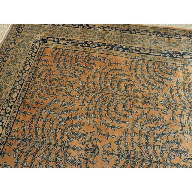 Textile Galerie Shabab Collection Early 20th Century Indian Lahore Room Size Rug For Sale - Image 7 of 10