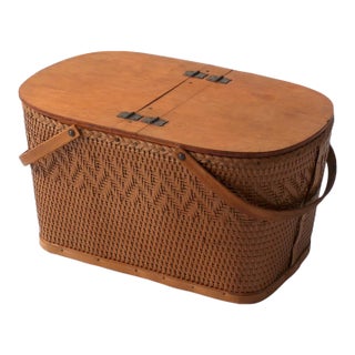 Mid-Century Redmon Picnic Basket Set For Sale