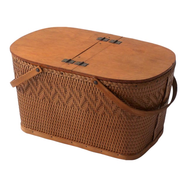 Mid-Century Redmon Picnic Basket Set For Sale