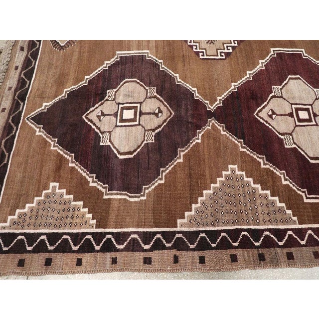 Mid 20th Century Galerie Shabab Collection Mid-20th Century Handmade Turkish Anatolian Tribal Room Size Carpet For Sale - Image 5 of 8