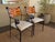 Vintage One of a kind Unique 3 Piece Bistro Style Iron Dining Set with Mosaic Tile Table & Copper Accent Chairs A rare and...