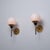 Black Vintage Italian Wall Sconces in Brass with Black Metal and Opaline Glass, 1950s, Set of 2 For Sale - Image 8 of 10