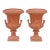 Vintage Neoclassical Style Terracotta Medici Campana Urns - A Pair For Sale