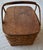 Mid 20th Century Woven Wood Picnic Basket - For Sale - Image 14 of 16