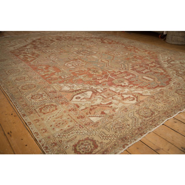 Vintage Distressed Heriz Carpet - 9'7" x 12'3" For Sale - Image 9 of 15