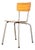 French Stacking University Silver Slim Back Dining Chairs, Set of 13 For Sale