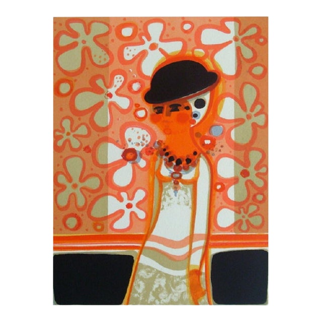 Frédéric Menguy 1975 - Les Angéliques - Rêverie Signed Lithograph For Sale